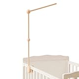 Baby Crib Mobile Holder - Wooden Mobile Arm for Crib,Crib Mobile Arm,Mobile Crib Hanger (Wooden Arm)