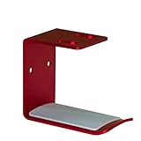 luckxuan Headphone Stand/Headset Holder Aluminum Headphone Stand Hanger, Headset Holder Mount (Black and Silver and red) with Strong Adhesive Tape and Screws PC Gaming Headset Stand (Color : Rojo)