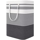 StorageRight Large Collapsible Laundry Basket Hamper with Easy Carry Handles，Freestanding Clothes Hampers for Laundry, Bedroom, Dorm, Towels, Toys, 75L, Gradient Grey