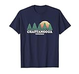 Chattanooga TN Vintage Throwback Tee Retro 70s Design T-Shirt