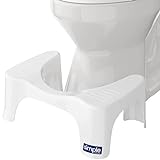 Squatty Potty Simple Bathroom Toilet Stool, White, 7'