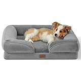 Bedsure Orthopedic Dog Bed for Medium Dogs -Foam Sofa with Removable Washable Cover, Waterproof Lining and Nonskid Bottom Couch, Pet Bed
