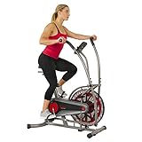 Sunny Health & Fitness Motion Air Bike, Fan Exercise Bike with Unlimited Resistance and Tablet Holder - SF-B2916,Black