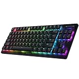 Razer DeathStalker V2 Pro TKL Wireless Gaming Keyboard: Low-Profile Optical Switches - Linear Red - HyperSpeed Wireless & Bluetooth 5.0 - Up to 200 Hrs - Ultra-Durable Coated Keycaps - Chroma RGB