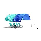 Shibumi Shade®, World's Best Beach Shade, The Original Wind-Powered® Beach Canopy, Provides 150 Sq. Ft. of Shade, Compact & Easy to Carry, Sets up in 3 Minutes, Designed & Sewn in America
