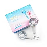 Ice Globes for Facials, 2Pack Facial Globes Cooling Roller Ball Face ice Globes Beauty Set Eye Massage Beauty Ice Hockey Energy Crystal Ball Water Wave Skin (Silver)