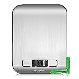 Etekcity Food Kitchen Scale, Digital Grams and Ounces for Weight Loss, Baking, Cooking, Keto and Meal Prep, LCD Display, Medium, 304 Stainless Steel