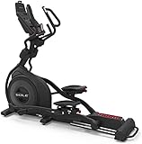 SOLE Fitness E95 2020 Model Indoor Elliptical, Home and Gym Exercise Equipment, Smooth and Quiet, Versatile for Any Workout, Bluetooth and USB Compatible