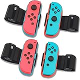 [4 Pack] Switch Just Dance Armbands for Nintendo Switch Just Dance 2024/2023/2022,TGDPLUE Switch Joypad Wristbands Compatible with Zumba Burn It Up,for Adults and Children(12.5 in)