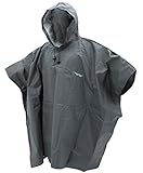 FROGG TOGGS Men's Standard Ultra-lite2 Waterproof Breathable Poncho, Carbon Black, OS