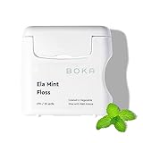 Boka Ela Mint Woven Dental Floss, Made from Plant-Based Vegetable Wax, Teflon-Free, 30 Yards of Waxed Floss (Pack of 1)