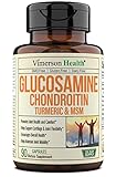 Glucosamine Chondroitin MSM Turmeric Boswellia - Joint Support Supplement. Antioxidant Properties. Helps with Inflammatory Response. Occasional Discomfort Relief for Back, Knees & Hands. 90 Capsules