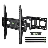 USX MOUNT Full Motion TV Wall Mount for Most 32'-70' Flat Screen/LED/4K TVs, Swivel/Tilt TV Bracket with Articulating Dual Arms, Max VESA 400x400mm, Load 110lbs, for 16' Wood Stud