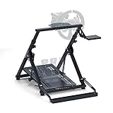 GT OMEGA Apex Racing Wheel Stand for Logitech Fanatec Clubsport Thrustmaster Gaming Steering Wheel Pedal & Shifter Mount, TX T500 T300 G29 G920 PS4 Xbox Foldable Tilt-Adjustable for Racing Control