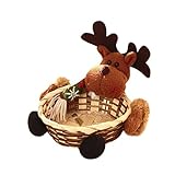 Christmas Candy Storage Basket, ღ Ninasill ღ Exclusive Christmas Decoration Santa Claus Storage Basket Gift (Multicolor B)