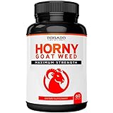 Horny Goat Weed For Men and Women - [1590 Maximum Strength] - Stamina, Endurance, Circulation, Joint & Back Support - Maca Root, Ginseng, Yohimbine, Tribulus, L-Arginine - USA Made - 60 Count