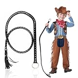 GAGIFT WORLD Cowboy Toys, Faux Leather Whip for Ringmaster and Catwoman Costume, Cowboy Accessories for Men and Women, Funny Halloween Party Favors Gag Gifts for Kids