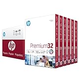 HP Printer Paper | 8.5 x 11 Paper | Premium 32 lb | 6 Pack - 1,500 Sheets| 100 Bright | Made in USA - FSC Certified | 113500C