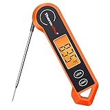 ThermoPro TP19H Digital Meat Thermometer for Cooking with Ambidextrous Backlit, Waterproof Kitchen Cooking Food Thermometer for BBQ Grill Smoker Oil Fry Candy Instant Read Thermometer