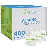 Care Touch Alcohol Wipes Individually Wrapped - Alcohol Prep Pads with 70% Isopropyl Alcohol, Great for Home, Medical & First Aid Kits - Sterilized, Antiseptic 2-Ply Alcohol Swabs - 400 Count Pads