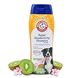 Arm & Hammer Super Deodorizing Shampoo For Dogs - Odor Eliminating Dog Shampoo For Smelly Dogs & Puppies With Arm & Hammer Baking Soda -- Kiwi Blossom Scent, 20 Fl Oz
