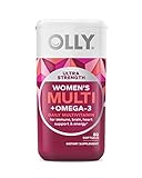 OLLY Ultra Women's Multi Softgels, Overall Health and Immune Support, Omega-3s, Iron, Vitamins A, D, C, E, B12, Daily Multivitamin, 30 Day Supply - 60 Count