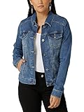 Wrangler Authentics Women's Stretch Denim Jacket, Blue, Large