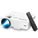 AuKing Projector, 2023 Upgraded Mini Projector, 9500 L Multimedia Home Theater Video Projector, Compatible with Full HD 1080P HDMI, USB, VGA, AV, Smartphone, Pad, TV Box, Laptop