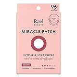 Rael Pimple Patches, Miracle Invisible Spot Cover - Hydrocolloid Acne Pimple Patches for Face, Blemishes and Zits Absorbing Patch, Breakouts Spot Treatment for Skin Care, Facial Stickers, 2 Sizes (96 Count)