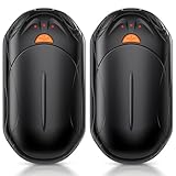 AI Hand Warmers Rechargeable 2 Pack, 6000mAh Electric Hand Warmers, AI Smart Chips 20Hrs Long Safe Heat, Portable Pocket Heater, Gifts for Christmas, Outdoor, Golf, Hunting, Camping Accessories