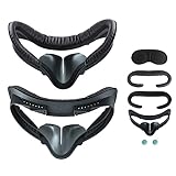 VR Face Pad for Oculus Quest 2, Fitness Facial Interface Bracket, 2pcs PU Leather Foam Cushion, Anti-fogging Sweatproof Face Cover for Oculus Quest 2 Accessories Replacement