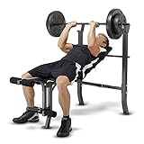 Marcy MD-2082W Diamond Elite MD Standard Bench with 100 lb. Weight Set