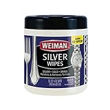 Weiman Jewelry Polish Cleaner, Tarnish Remover Wipes - 20 Count - Use on Silver Jewelry Antique Silver Gold Brass Copper and Aluminum