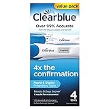 Clearblue Clearblue Pregnancy Test Combo Pack, 4ct - 2 Digital with Smart Countdown & 2 Rapid Detection - Value Pack