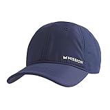 MISSION Cooling Performance Hat - Unisex Baseball Cap for Men and Women - Instant-Cooling Fabric, Adjustable Fit (Navy)