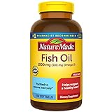 Nature Made Fish Oil 1000 mg Softgels, Fish Oil Supplements, Omega 3 Fish Oil for Healthy Heart Support, Omega 3 Supplement with 250 Softgels, 125 Day Supply
