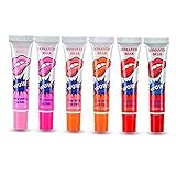 FENGZHAO 6 Colors Tattoo Magic Color Lip Stain Tint Long Lasting Lip Gloss Sets for Women Peel Off Colored Matte Sexy Colors