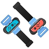 Wrist Bands for Just Dance 2024 2023 2022 and for Zumba Burn It Up Compatible with Nintendo Switch for Joy-Cons & Switch OLED Model, Adjustable Elastic Strap, Two Size for Adults and Children,2 Pack