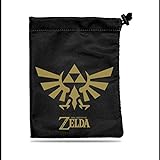 Ultra Pro Legend of Zelda: Black & Gold Treasure Nest Dice Bag