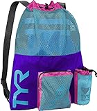 TYR Backpack for Wet Swimming, Gym, and Workout Gear, Multicolor, M