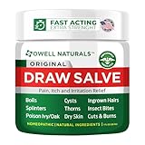 OWELL Naturals Drawing Salve Ointment 1oz, ingrown Hair Boil, Splinter Remover, Bug and Spider Bites, bee Sting, Mosquito bite Itch, Poison Ivy