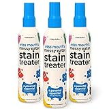 HATE STAINS CO Stain Remover for Clothes - 4oz 3 Pack of Newborn & Baby Essentials - Miss Mouth's Messy Eater Stain Treater Spray - No Dry Cleaning Food, Grease, Coffee Off Laundry, Underwear, Fabric