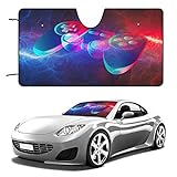 Boys Gamepad Car Windshield Sun Shade Abstract Gaming Controller Gamer Video Pattern for Auto Windshield Covers Most Cars 55L x 30W Inch