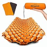 POWERLIX Ultralight Sleeping Pad for Camping with Inflating Bag, Carry Bag, Repair Kit – Compact Lightweight Camping Mat, Outdoor Backpacking Hiking Traveling Camping Air Mattress Airpad