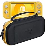 ButterFox Slim Compact Carrying Case for Nintendo Switch Lite with 19 Game and 2 Micro SD Card Holders, Storage for Switch Lite Accessories (Yellow/Black)