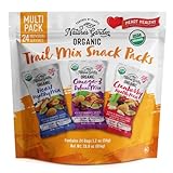 Nature's Garden Organic Trail Mix Snack Packs - Trail Mix Variety, Energy Boosting, Heart Healthy, Omega-3 Rich, Cranberries, Pumpkin Seeds, Individual Packs, Family - 1.2 oz Bags (24 Individual Servings)