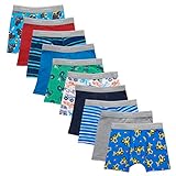 Hanes boys Hanes Boys' and Toddler Comfort Flex Waistband Multiple Packs Available (Assorted/Color Boxer Briefs, 10 Pack - Prints/Stripes/Solids Assorted, 4 US