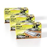 Shark VMP30 VACMOP Disposable Hard Floor Vacuum and Mop Pad Refills White, 10 Count (Pack of 3) (Packaging May Vary)
