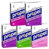 Propel Powder Packets 4 Flavor Variety Pack With Electrolytes, Vitamins and No Sugar 10 Count (Pack of 5) (Packaging May Vary)