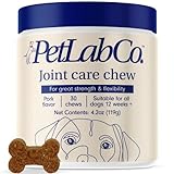 Petlab Co. Joint Care Chews - High Levels of Glucosamine for Dogs, Green Lipped Mussels, Omega 3 and Turmeric - Dog Hip and Joint Supplement to Actively Support Mobility - Packaging May Vary